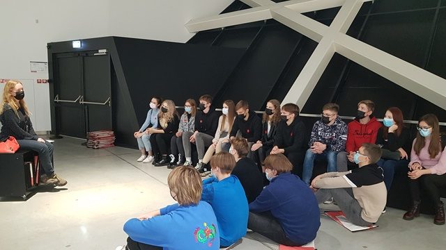 Gimnazistai dalyvavo kultūros paso programoje „Senųjų ir naujųjų mitų atspindžiai dailėje ir literatūroje“