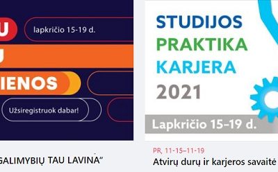 Kolegijos ir universitetai kviečia į atvirų durų dienų renginius