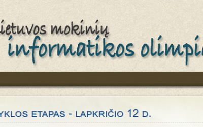Informatikos olimpiados mokyklos etapas