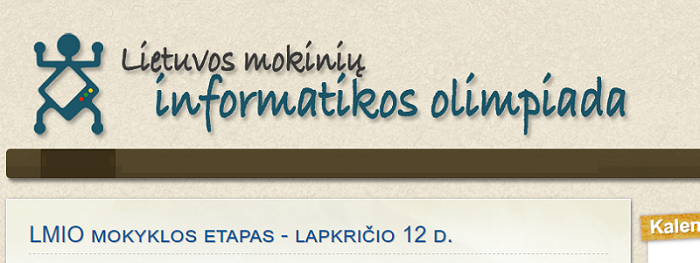 Informatikos olimpiados mokyklos etapas