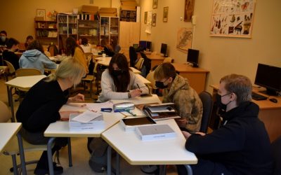 „Mokinių klubo“ užsiėmimas su klubo kuratore aktore Giedre Giedraityte