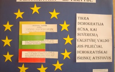Projektas „Mokyklos – Europos Parlamento ambasadorės“  mini Vasario 16-ąją.