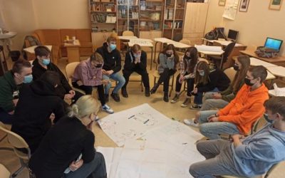 Vyko programos „Tyrinėjimo menas: partnerystės kuriančioms mokykloms“ „Mokinių klubo“ užsiėmimas