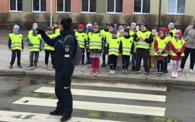 Klasės valandėlė „Esu saugus kelyje“