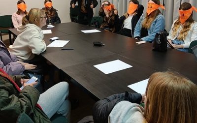 Ekskursiją į Vilnių pagal Kultūros paso programą tema „Susipažink su mano pasauliu – kinas neregio akimis“