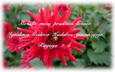 Mokslo metų pradžios šventė Ignalinos Česlovo Kudabos gimnazijoje