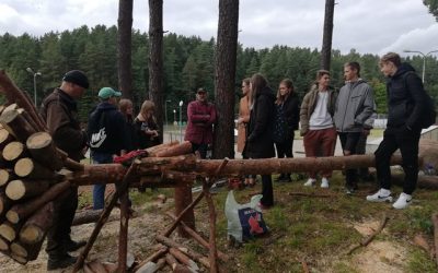 Moksleiviai susipažino su kūrybinio proceso ypatumais