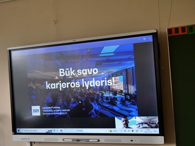 Susitikimas su ISM Vadybos ir ekonomikos universiteto karjeros konsultantu