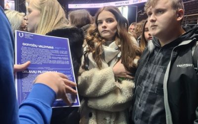 Dalyvavo Aukštųjų mokyklų mugėje 2023 Kauno Žalgirio arenoje