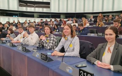 Projekto „Mokyklos – Europos parlamento ambasadorės“ kelionę į Strasbūrą