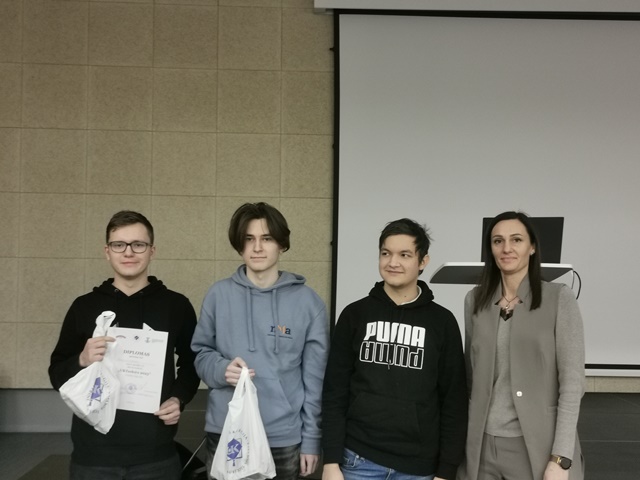 Utenoje vykusiame „UKTech@s 2023“ konkurse iškovojo I vietą