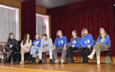 Susitikimas su Klaipėdos universiteto studentais ir aktoriumi Šarūnu Januškevičiumi