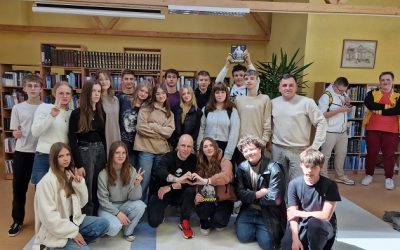 Atlikėjas Vidas Bareikis susitiko su Ignalinos jaunimu