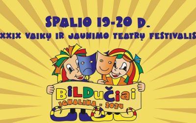 Spalio 19-20 d. XXIX vaikų ir jaunimo teatrų festivalis