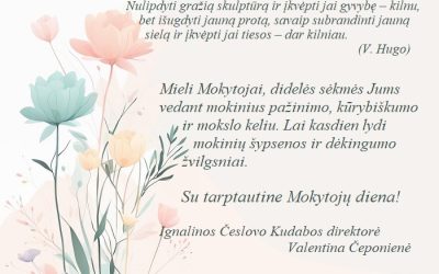 Su Tarptautine Mokytojų diena!