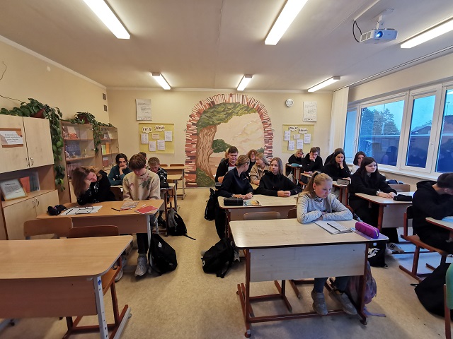 Gimnazistai prisijungė prie Šiaurės šalių literatūros savaitės renginių