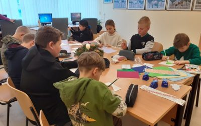 Edukacinė veikla „Kalėdinis atvirukas draugui“