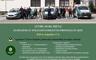 Susipažink su policijos pareigūno profesija iš arti