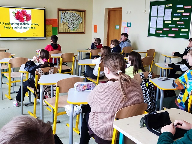 Sveikos mitybos įgūdžių ugdymas TŪM projekte